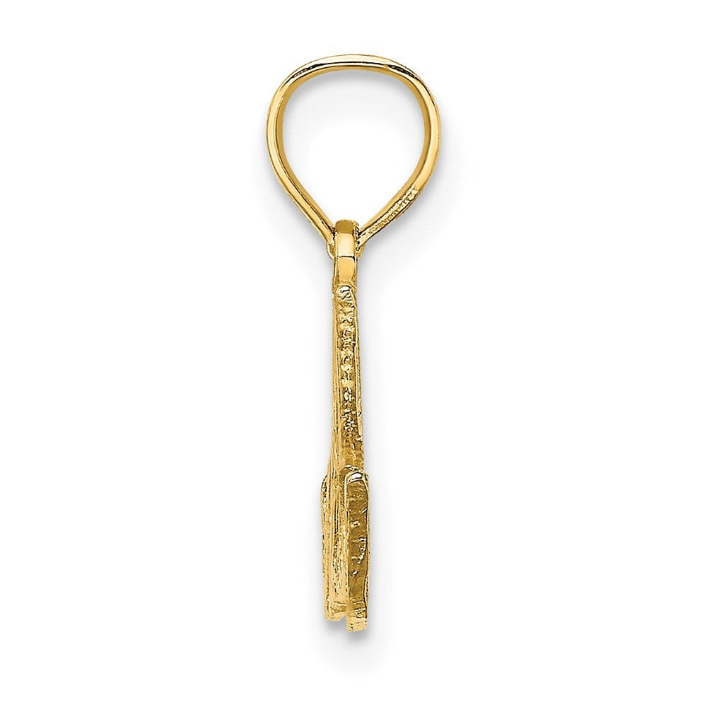 14k Yellow Gold Polished HAPPY ANNIVERSARY Charm