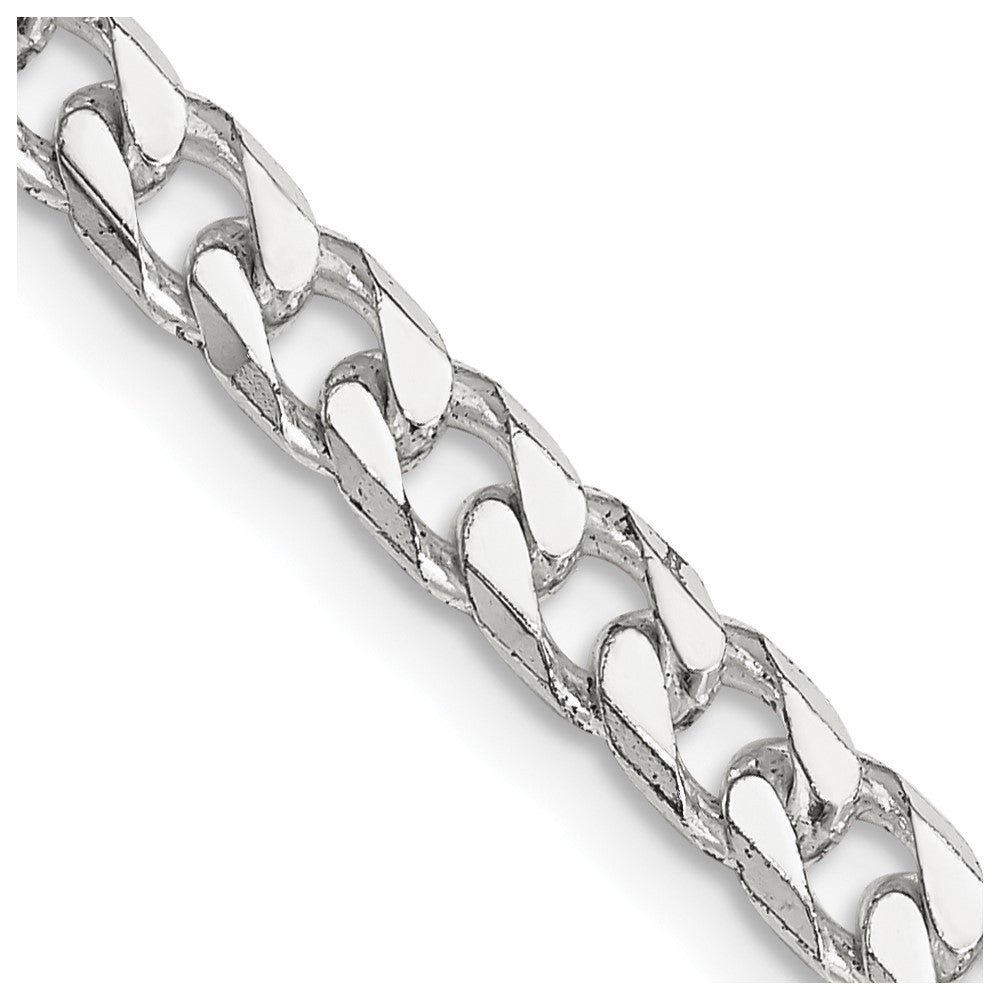 Sterling Silver Polished 5mm Curb Chain Necklace