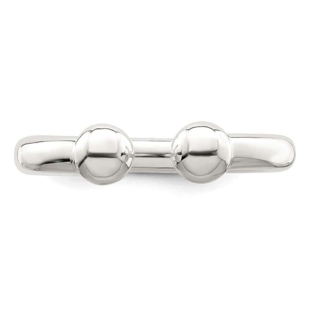 Sterling Silver Tube Ring Size 6