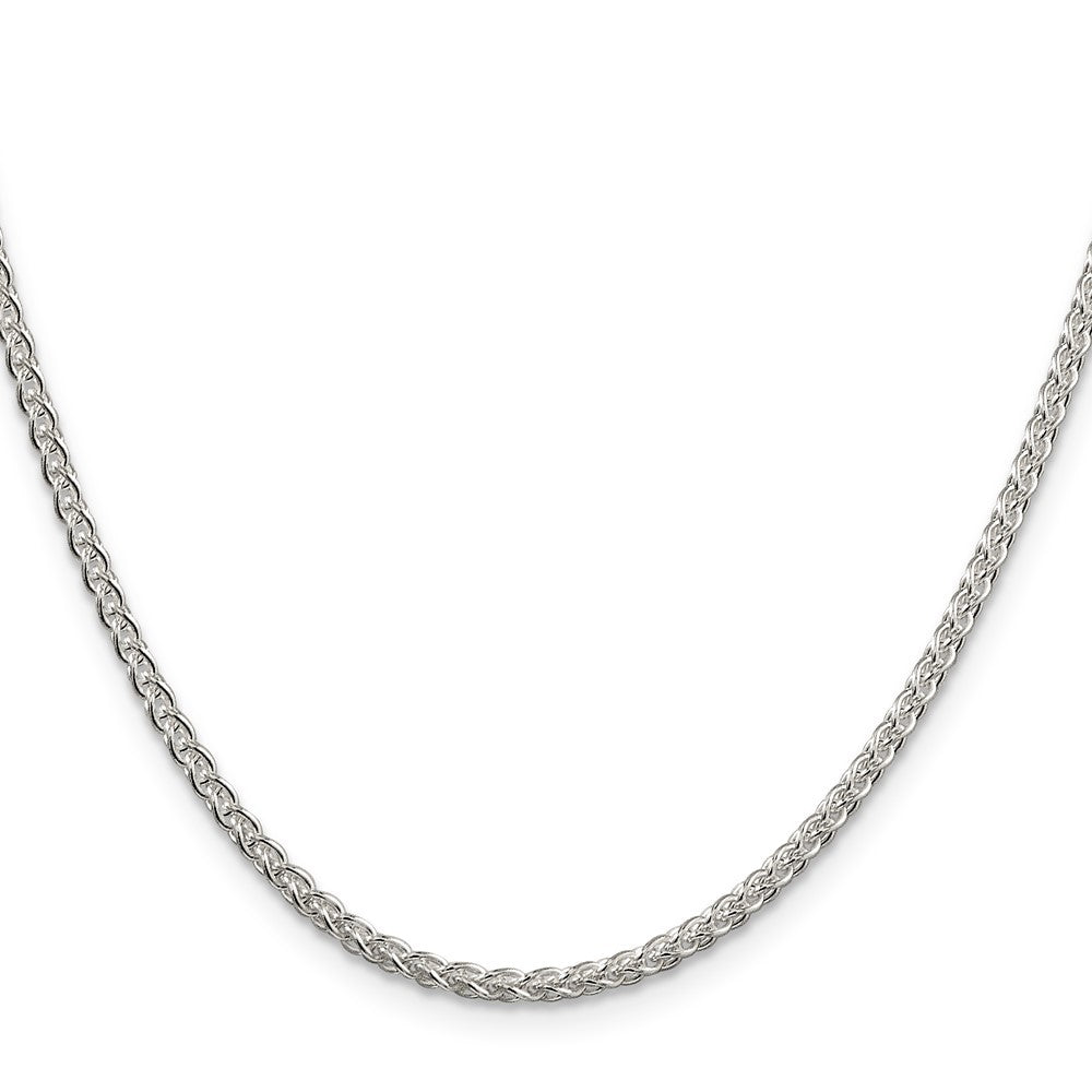 Sterling Silver 2.5mm Round Spiga Chain Necklace