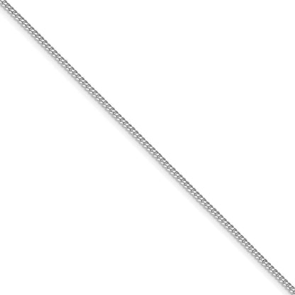 Sterling Silver Rhodium-plated 1.5mm Curb Chain