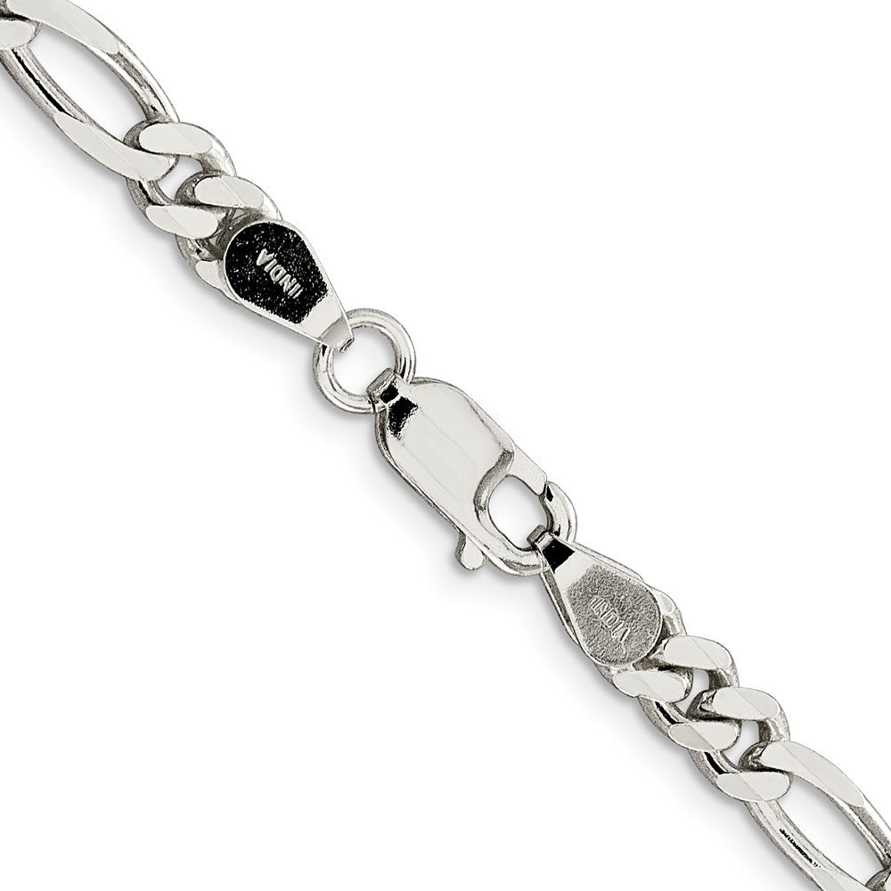 Sterling Silver 5.5mm Figaro Chain Necklace