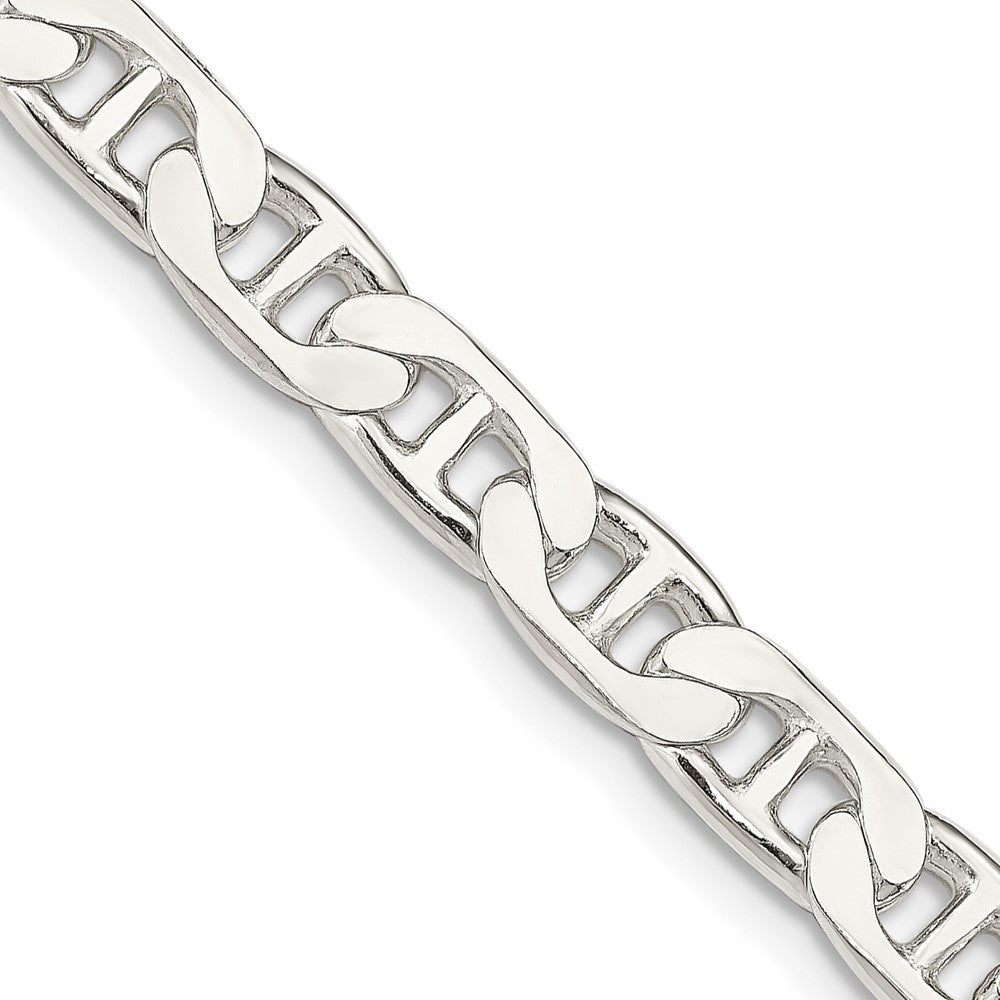 Sterling Silver 6.5mm Flat Anchor Chain Necklace