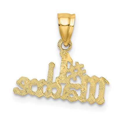 14k Yellow Gold #1 MADRE  Charm