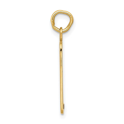 14k Yellow Gold Enameled Blue Engravable Birth Certificate Charm