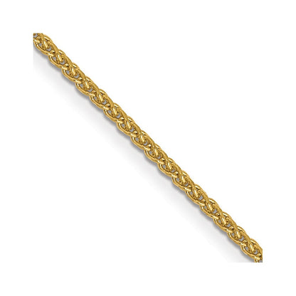 14k Yellow Gold 26 inch 1.05mm Diamond-cut Spiga with Lobster Clasp Chain
