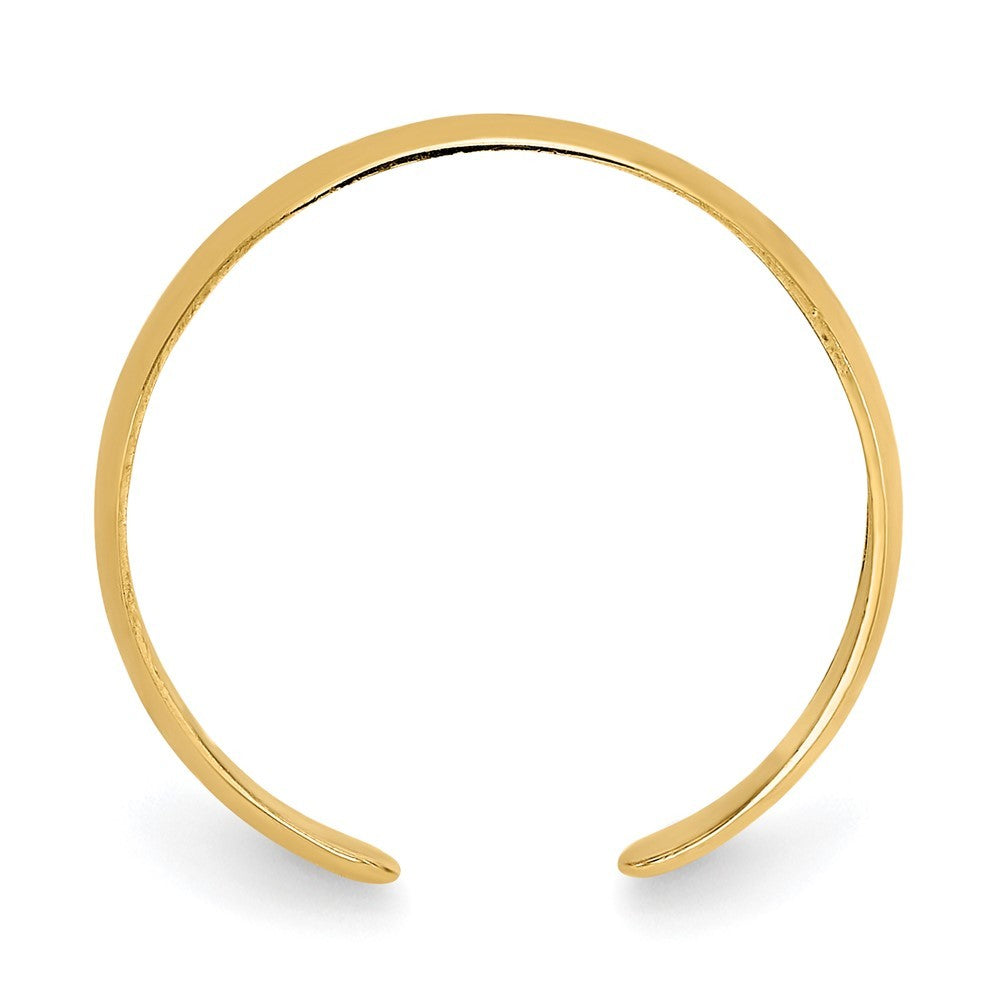 14k Yellow Gold High Polished Toe Ring