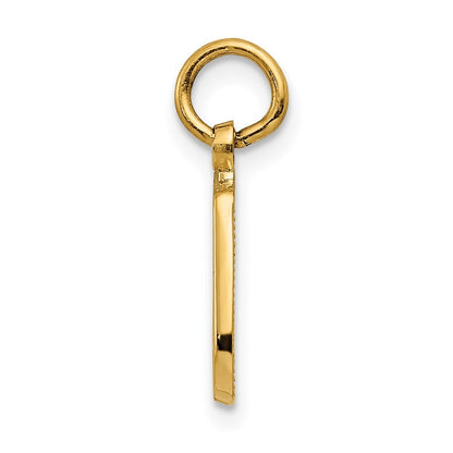14k Yellow Gold Musical Notes Charm Pendant