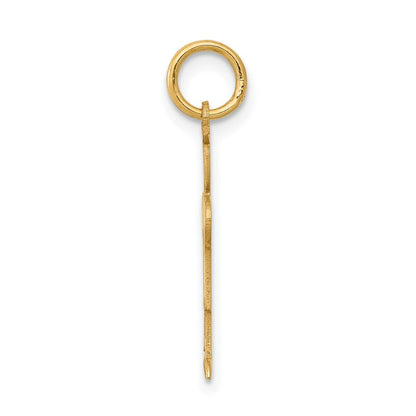 14k Yellow Gold Kid Charm Pendant for Women