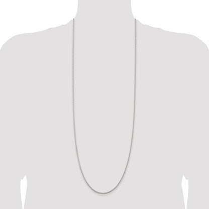 Sterling Silver 2.25mm Cable Chain