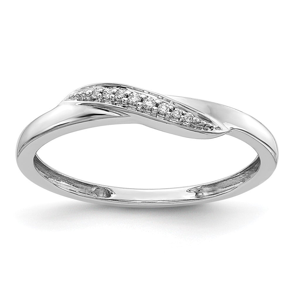 14k White Gold Diamond Ring Size 7