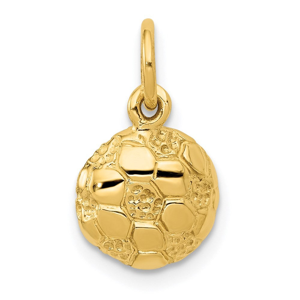 14k Yellow Gold Soccer Ball Charm