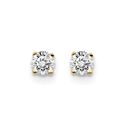 14ky .20ct. I2 K-L Diamond Stud Push-on Earrings