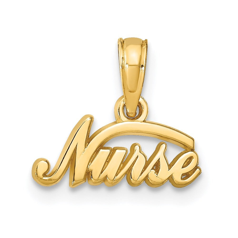 14k Yellow Gold Nurse Pendant