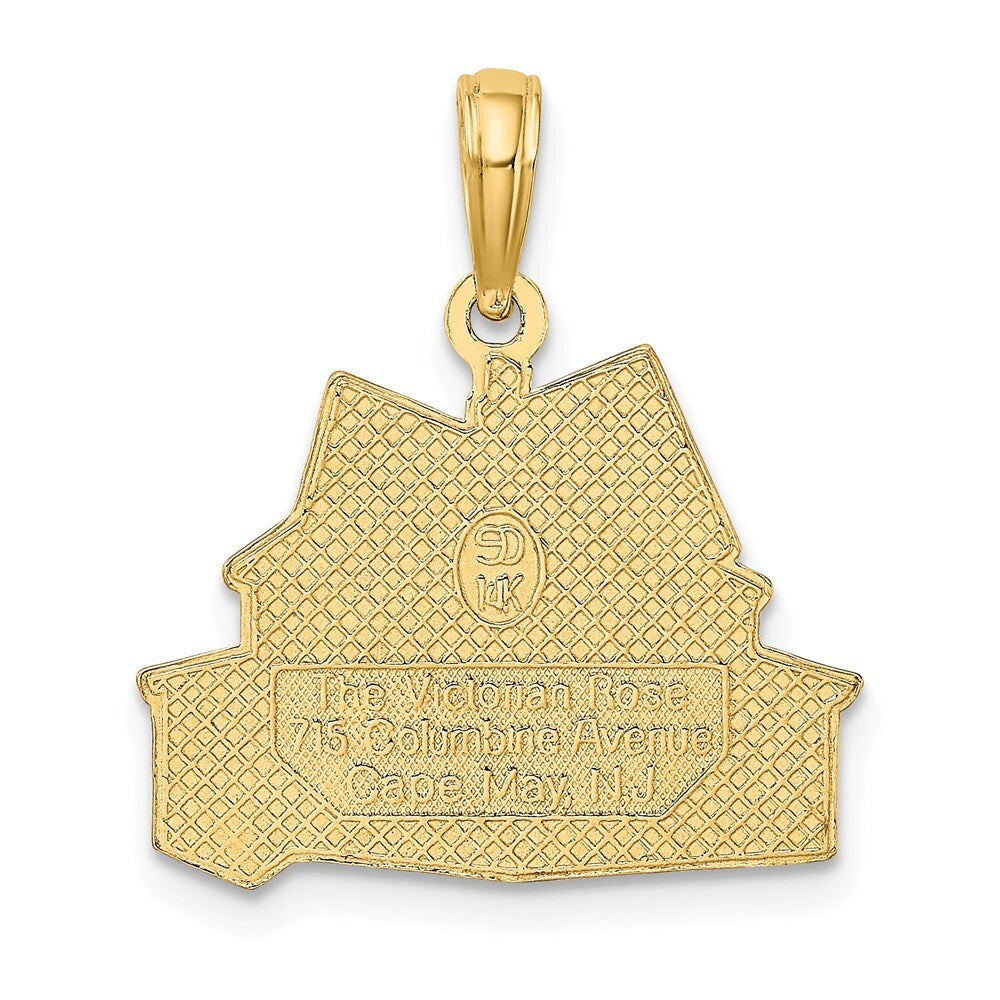 14k Yellow Gold The VICTORIAN ROSE - CAPE MAY, NJ Charm Pendant for Women