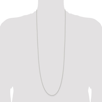 Sterling Silver 1.5mm Solid Rope Chain