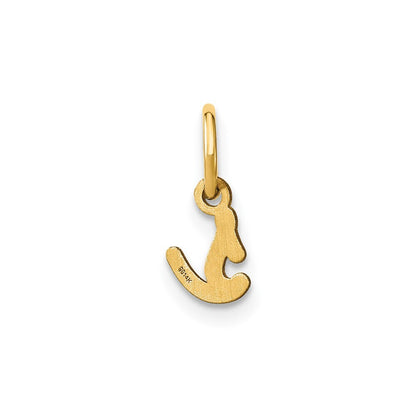 14k Yellow Gold Lower case Letter S Initial Charm Pendant for Women