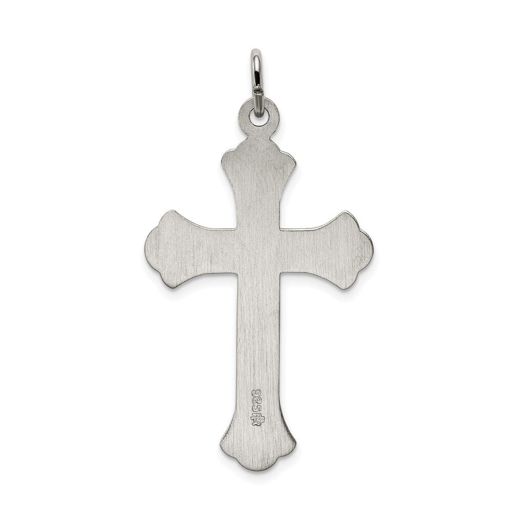 Sterling Silver INRI Crucifix Pendant Holiday Gift for Women