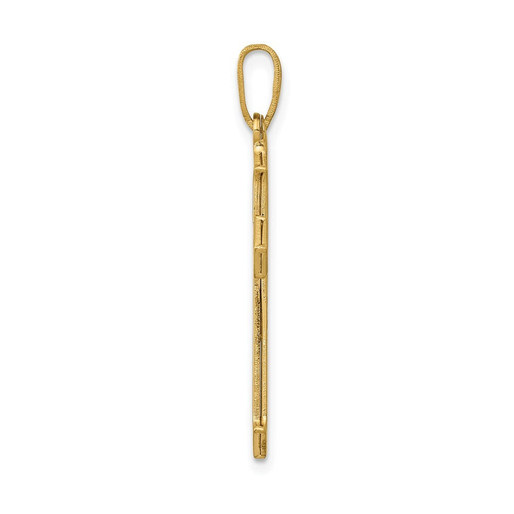 14k Yellow Gold Passion Cross Pendant for Women