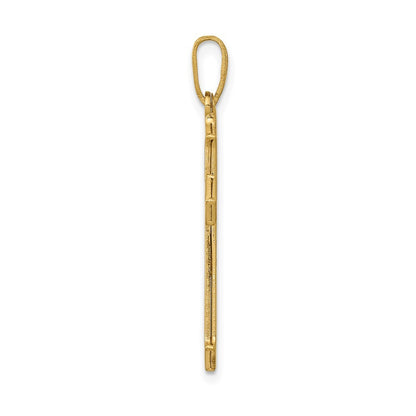 14k Yellow Gold Passion Cross Pendant for Women