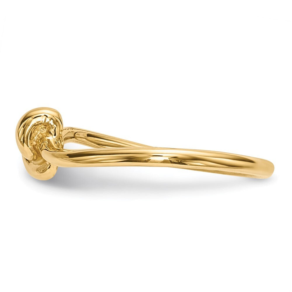 14K Yellow Gold Polished Knot Ring Size 7