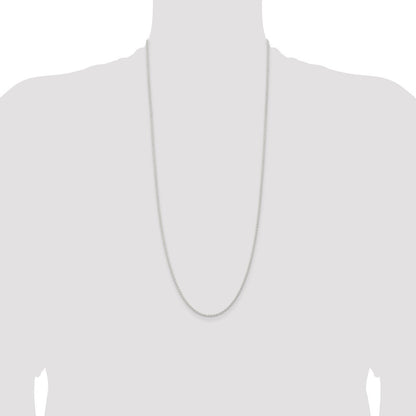 Sterling Silver 1.8mm Solid Rope Chain