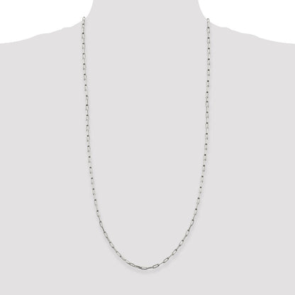 Sterling Silver 3.25mm Elongated Open Link Chain