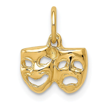 14k Yellow Gold Comedy/Tragedy Charm