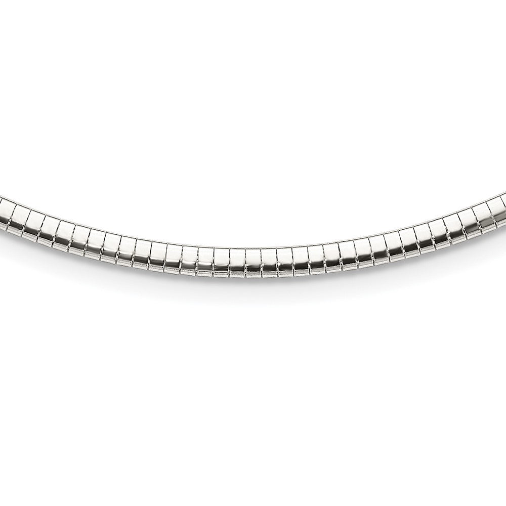 Sterling Silver 3.25mm w/2in. Ext Cubetto Chain Necklace
