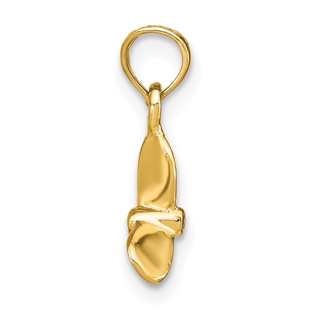 14k Yellow Gold 3-D w/ 3 Blades Propeller Charm