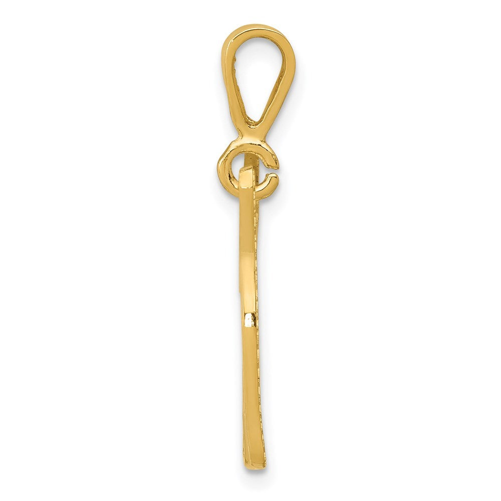 14k Yellow Gold Jack Russell Terrier Dog Pendant