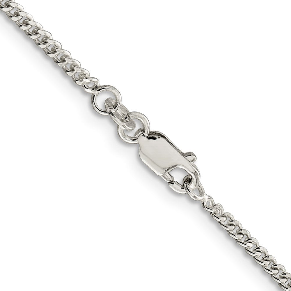 Sterling Silver 2mm Curb Chain Necklace