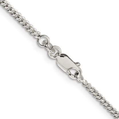 Sterling Silver 2mm Curb Chain Necklace