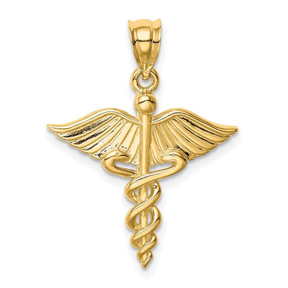 14k Yellow Gold Polished 3-D Medical Pendant for Women
