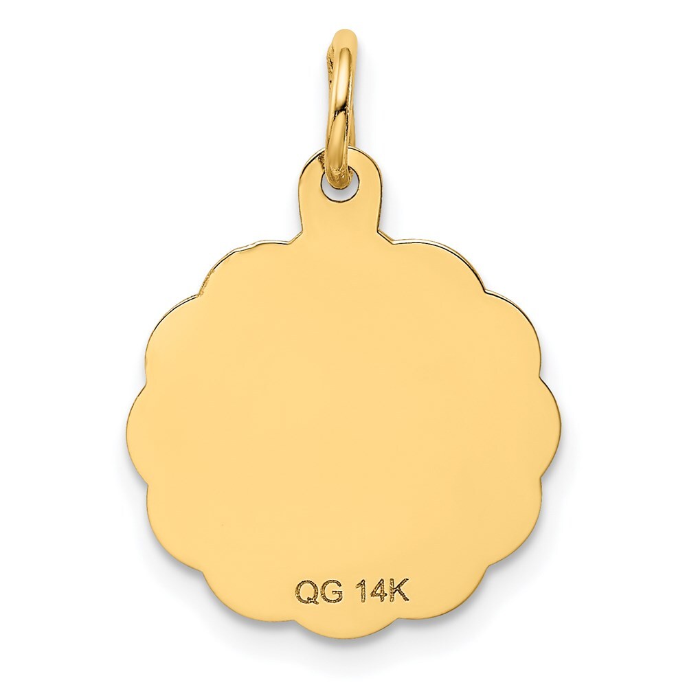 14k Yellow Gold SPECIAL AUNT Charm Pendant for Women