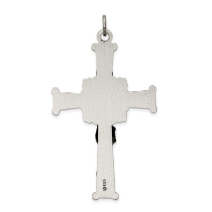 Sterling Silver Antiqued INRI Crucifix Pendant Holiday Gift for Women