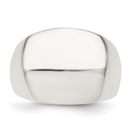 Sterling Silver Polished Cigar-band Ring