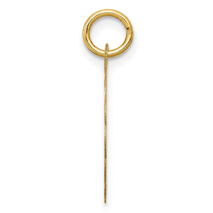 14k Yellow Gold Love Birds Disc Charm Pendant for Women