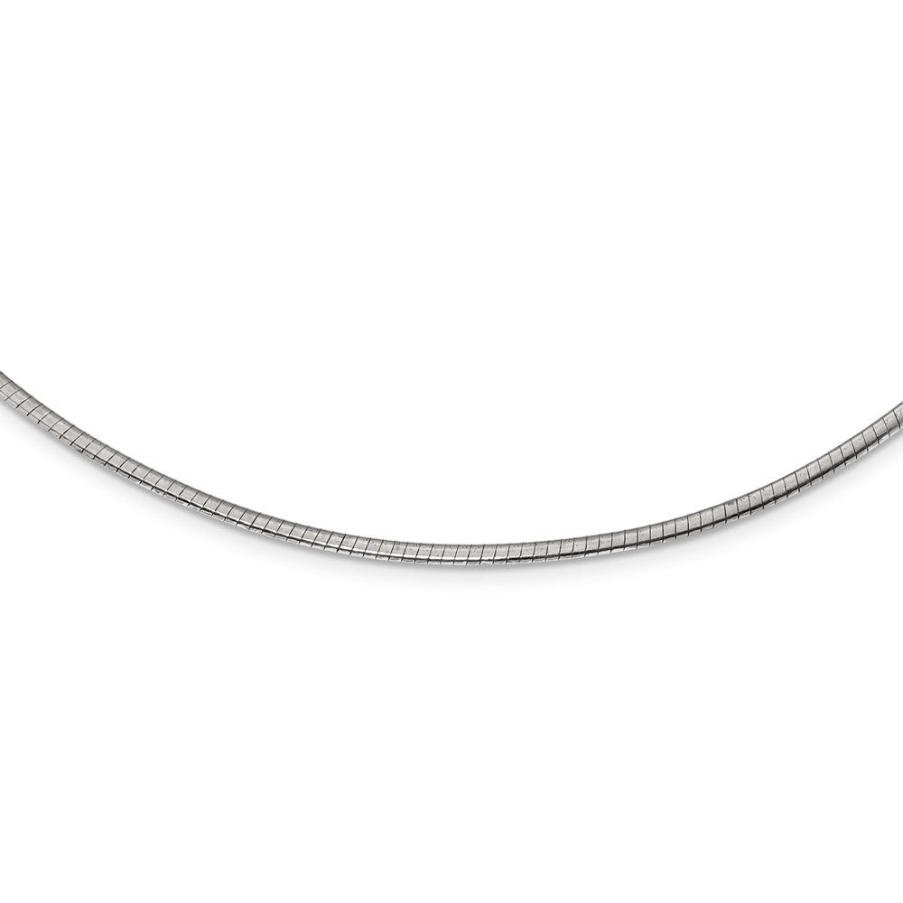 Sterling Silver Gold-pltd 2mm Reversible w/2in ext Cubetto Chain Necklace