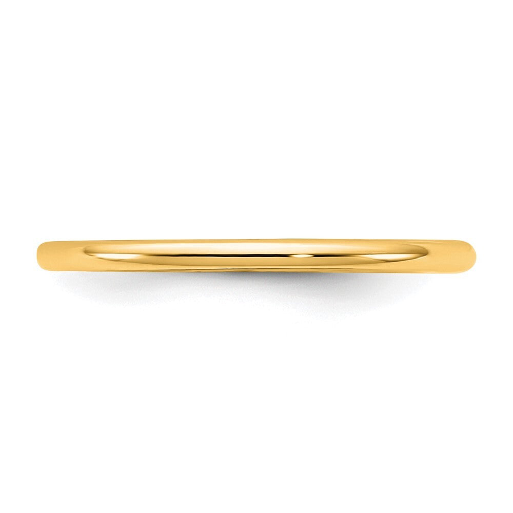 14K Yellow Gold 1.5mm LTW Comfort Fit Band Size 9