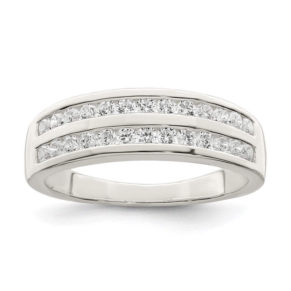 Sterling Silver CZ Ring Size 8