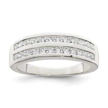 Sterling Silver CZ Ring Size 8