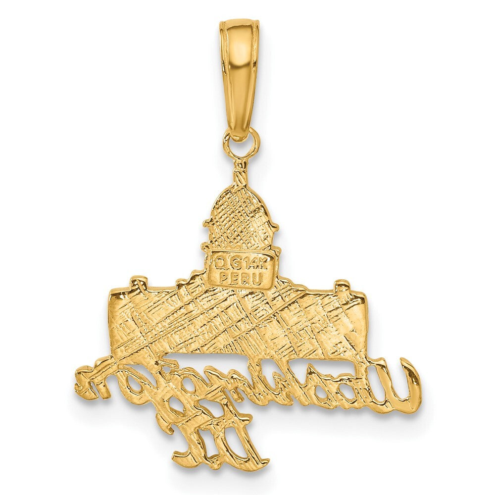 14k Yellow Gold WASHINGTON D.C. Capitol Building Pendant for Women