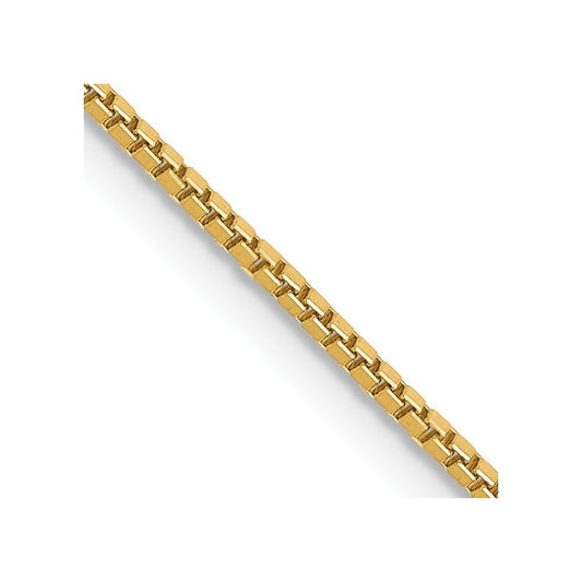 14k Yellow Gold 16 inch 1mm Box Chain Necklace