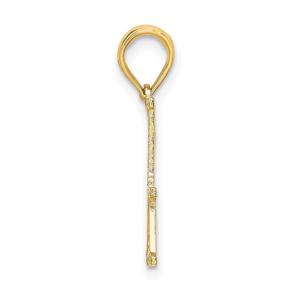 14k Yellow Gold #1 PAPA  Cut-out Charm