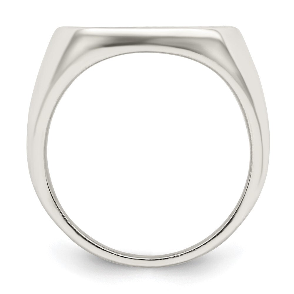Sterling Silver Rhodium-plated Enameled Cross Ring Size 9