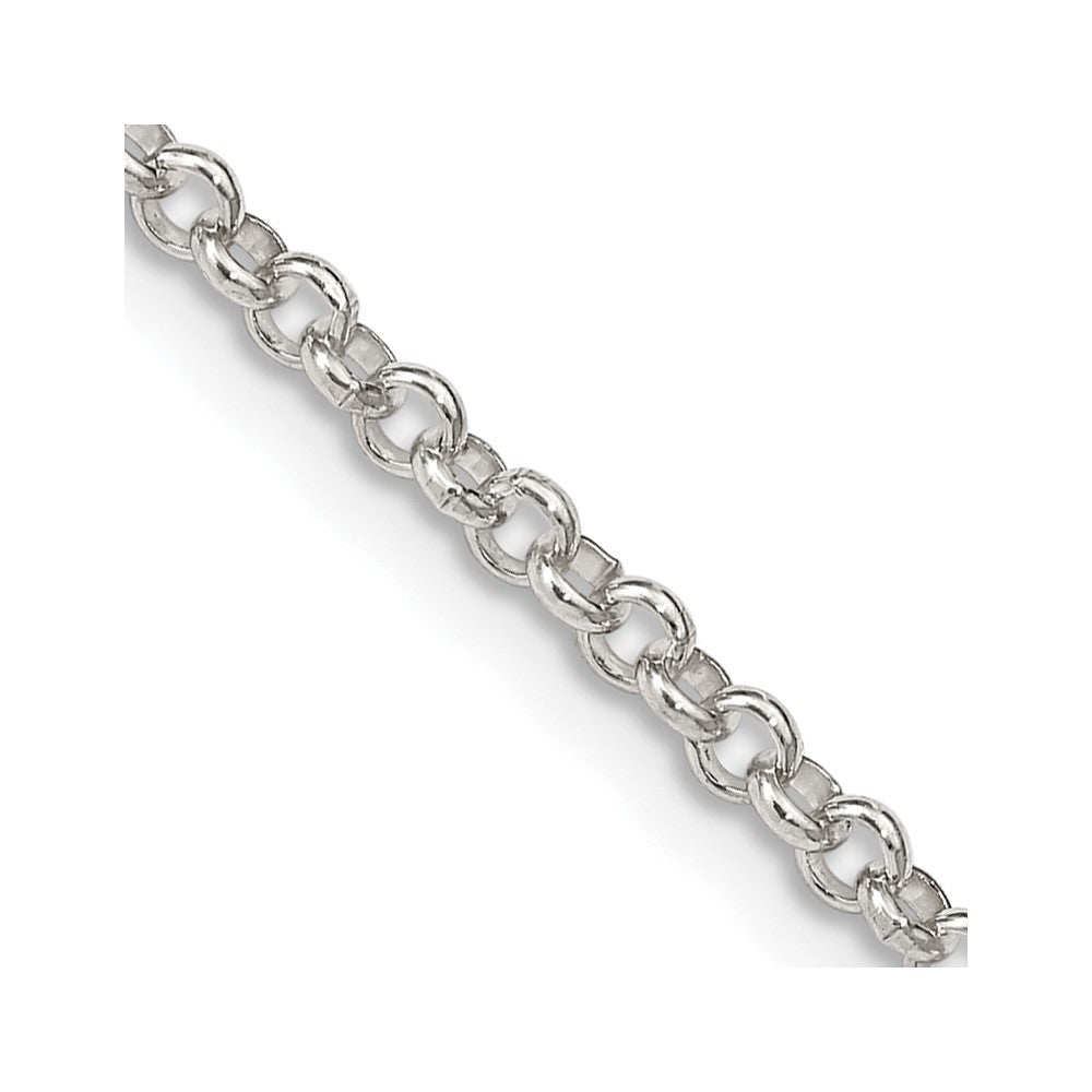 Sterling Silver 2.8mm Rolo Chain Necklace