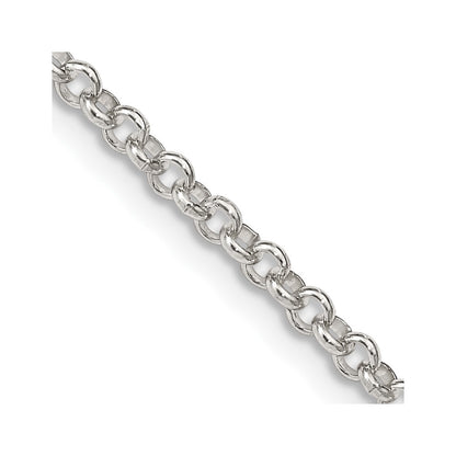 Sterling Silver 2.8mm Rolo Chain Necklace