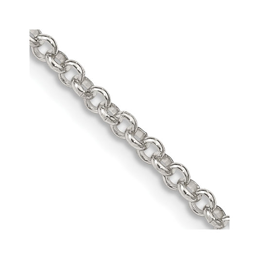 Sterling Silver 2.8mm Rolo Chain Necklace