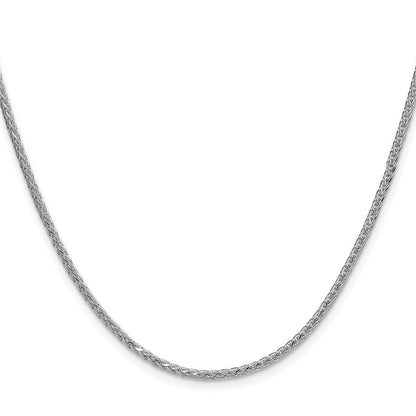 Sterling Silver 2.0mm 8 Sided Diamond-Cut Double Spiga Chain Necklace